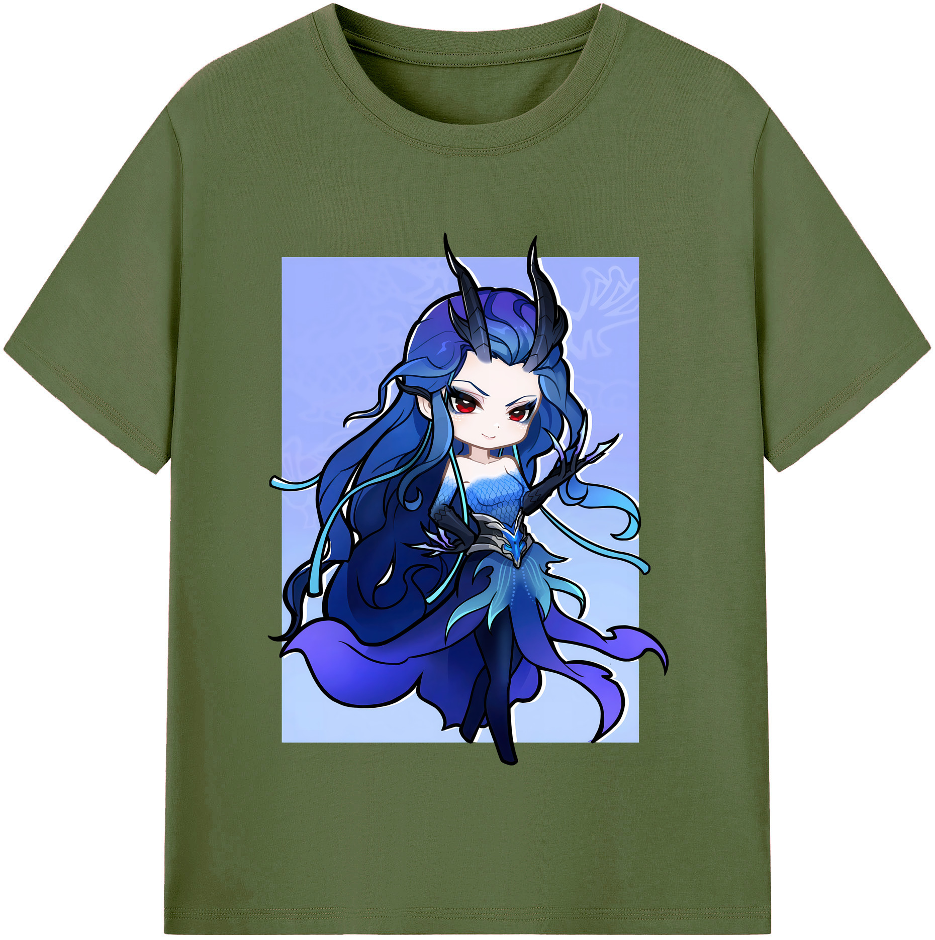 （画像用） Ne Zha 2 ナタ 魔童の大暴れ 綿100％半袖Tシャツ（フロントプリント）